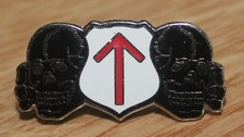 Skinhead enamel metal badge