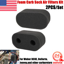 2x Foam Carb Sock Air Filters