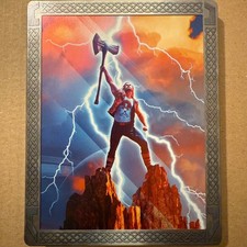 Thor: Love and Thunder 4K UHD Blu-ray steelbook  Exclusive Marvel VGC 2 Disc