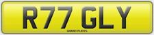 Number plate R77 GLY