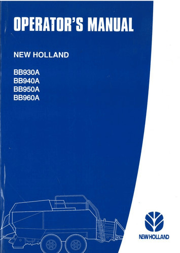 New holland baler - holland, bb930a