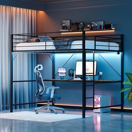 Loft bunk bed - bunk, desk