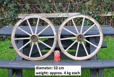 2x Vintage old wooden cart