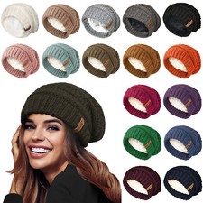 Slouch Knit Beanie Hat Warm