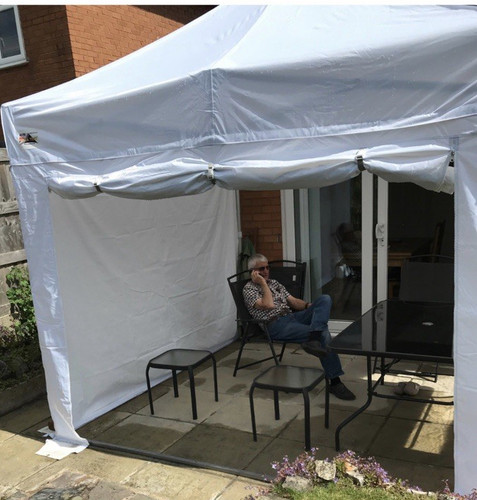 White steel frame enclosed - white,