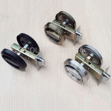 1X Stainless Steel Cup Lock Recessed Door Locks Fire Proof Disk Pull Ring Handle