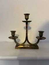 Solid Brass 3-Arm Candelabra