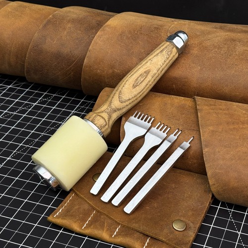 Pricking iron set leather - pricking,