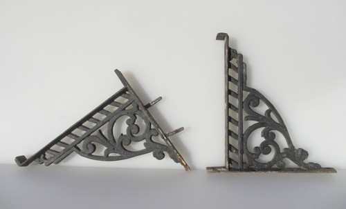 Victorian iron cistern shelf - iron,