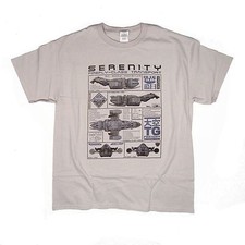 15 Years Firefly! Serenity Ship Blueprint inspired T-shirt > S - 5XL available