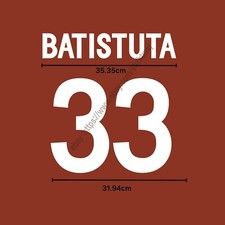 2002 AS Roma Home Name Set –