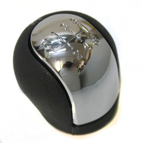 Chrome black gear knob - knob, for