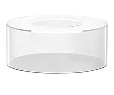 Acrylic Cylinder Display Riser Round Tabletop Stand Base Transparent Cake Stand