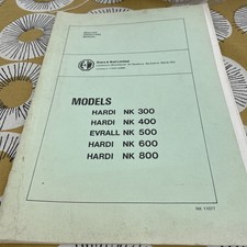 HARDI NK 300-800 SPRAYER with M70/ 74 units OPERATORS MANUAL 