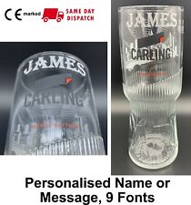 Personalised Carling Lager 1 Pint Glass New 20oz Nucleated Engraved Gift Box