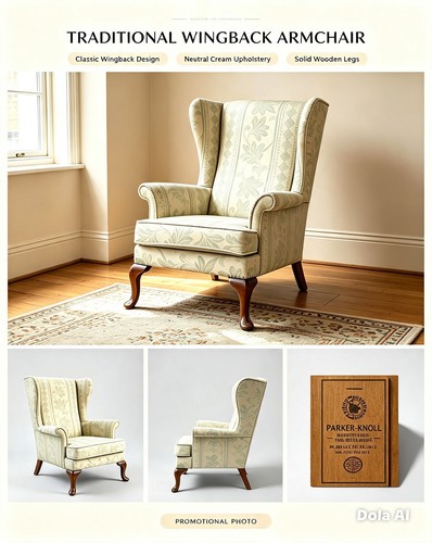 Beige patterned upholstered - patterned,