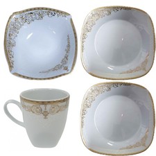Gold Porcelain Dinner Set