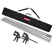 Plunge Saw Accessories 1 x 1.5m Guide Rail Tracksaw with Rail Bag & Clamp Set
