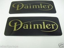 DAIMLER ROCKER COVER BADGES
