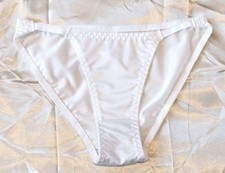 Luxury Silky Satin Womens Triangle Tanga Panties CD TV Sissy Knickers M 10-12 