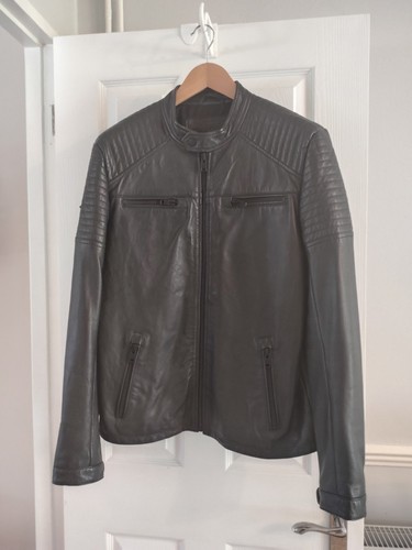 Superdry premium leather racer - premium,