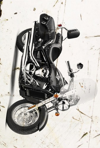 Metal sign motorbike vulcan - sign,