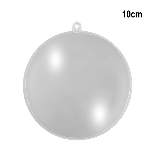 Clear flat baubles - clear, for