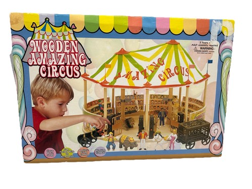 Wooden amazing circus set big - circus,