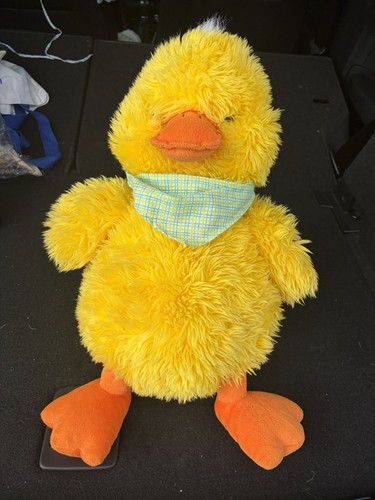 Fluffy duck yellow teddy bear - fluffy,