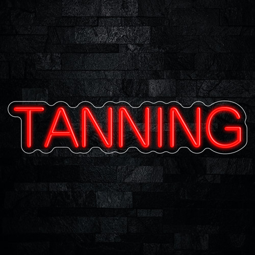 Tanning led neon sign x - tanning,