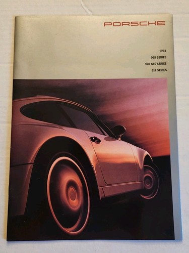 Porsche 1993 brochure 968 - porsche,