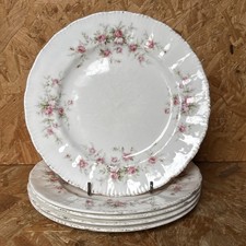 5 x Vintage Paragon China Victoriana Rose Dessert Salad Starter Plate 20.5cm