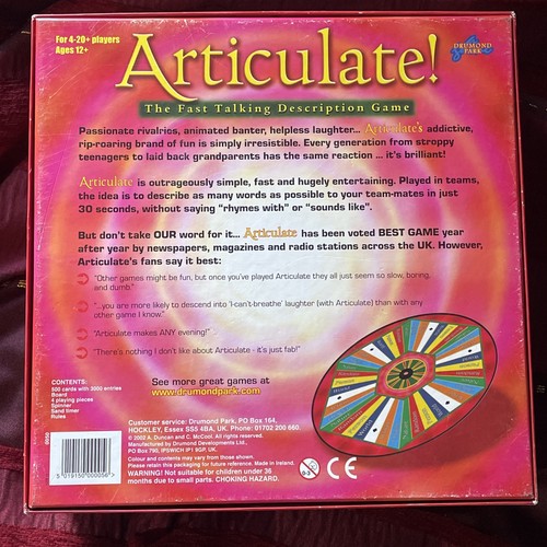 Articulate fast taking - fast,