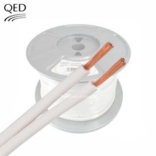 QED 79 Strand OFC Speaker Cable Unterminated WHITE Award Winner Price Per Metre
