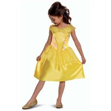 Girls Official Disney Princess Belle Costume Kids Beauty & the Beast Fancy Dress