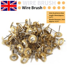 20Pcs 1inch Brass Wire Wheel