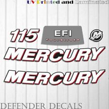 Mercury 115 HP 4-Stroke EFI 2006-2012 outboard engine decal sticker set