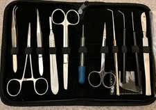 12 Pcs General Surgery Veterinary Dissecting Kit Surgical Instruments Dentistry