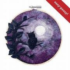 The Crafty Kit Company 'Wise Owl In A Hoop' Needle Felting Kit