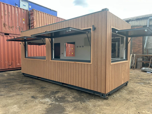 20ft 8ft kiosk - x, opening