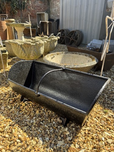 Antique black cast iron - black, trough