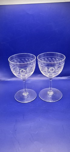 Antique crystal port - 2,