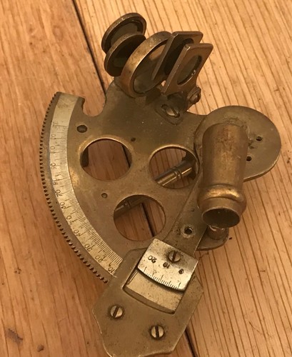 Brass sextant marine parts - sextant,