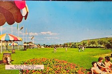 Vintage Postcard – Butlin’s Pwllheli, “The Putting Greens and Lawns” – Posted 