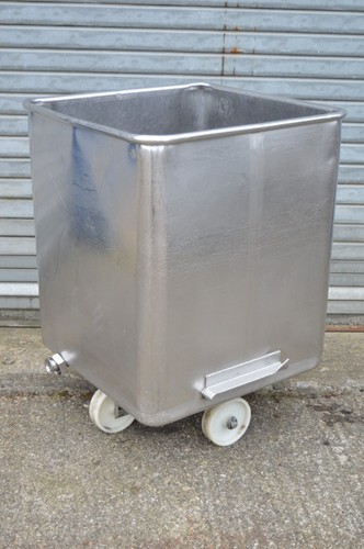 Stainless steel tote bin - stainless, tank