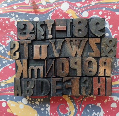 Vintage wooden letterpress - vintage,