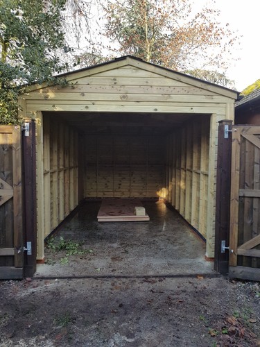 Wooden timber carport garage - wooden,