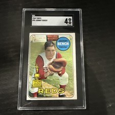 1969 Topps - Johnny Bench #95 SGC 4 