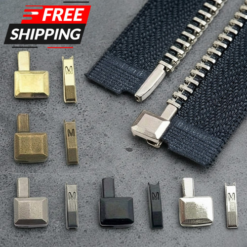 10pc metal zipper insertion - metal,