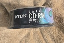 TDK CD-RW Blank Recordable Discs 25 PACK 4X 700MB 80 Min Sealed New